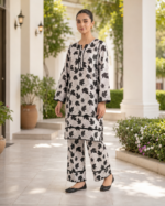 2 piece stitched lawn suit