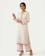 Embroidered Lawn Suit - Ivory Blossom