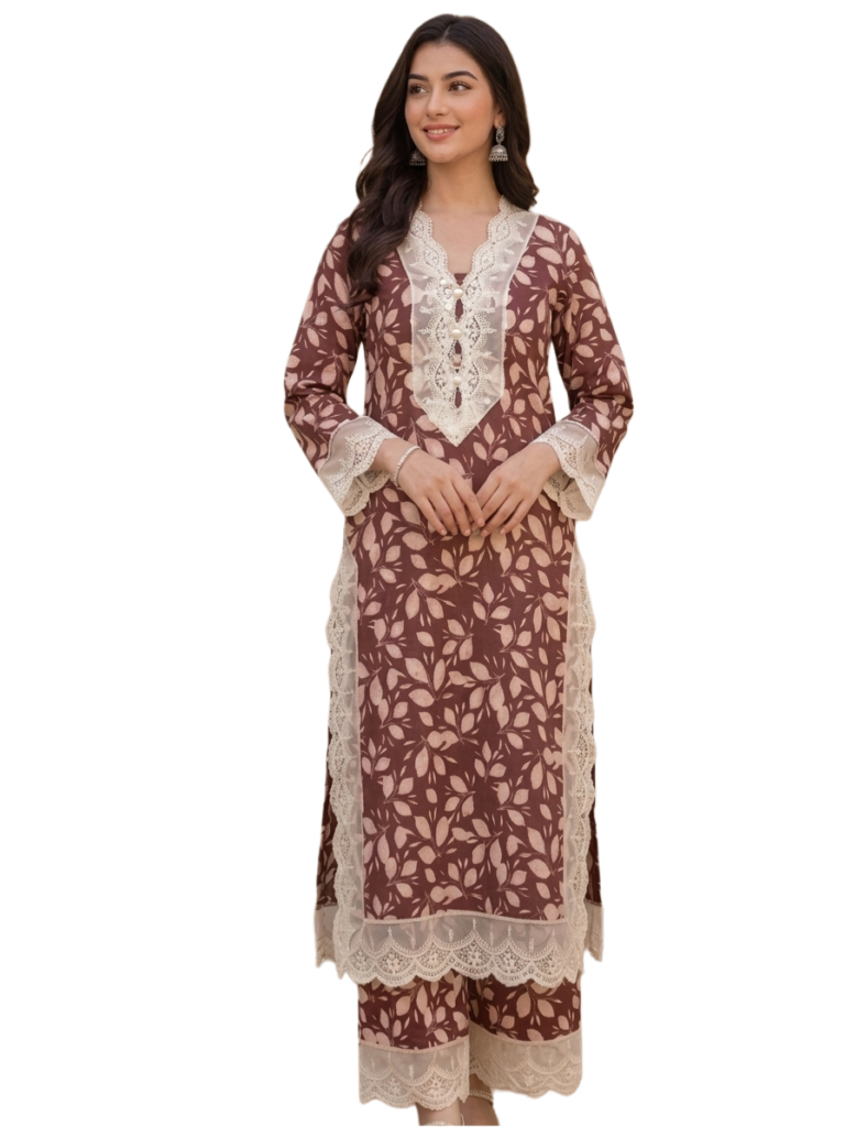 Piece Stitched Lawn Suit