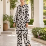 2 piece stitched lawn suit