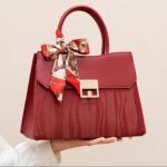 Red Leather Handbag For Women
