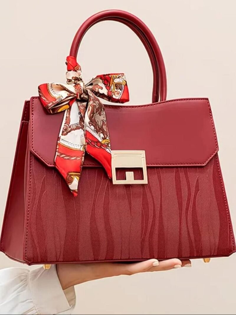 Red Leather Handbag For Women