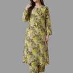 2 Piece Floral Printed Stitched Lawn Suit for Women