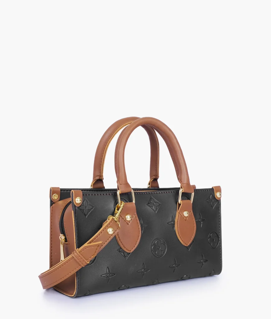 Black and Brown On The Go Mini Bag
