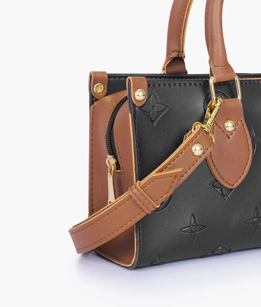 Black and Brown On The Go Mini Bag