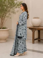 3 Piece Stitched Lawn Suit