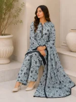 3 Piece Stitched Lawn Suit