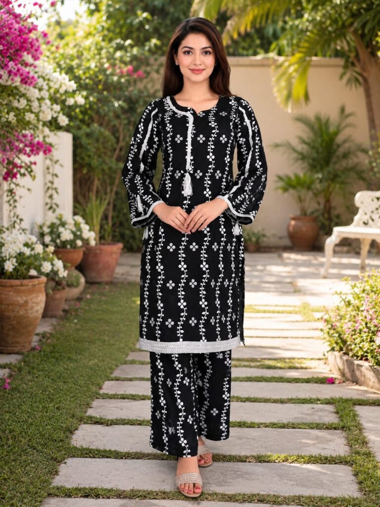 Lawn stitched dresses in Pakistan by AR Pehnawa