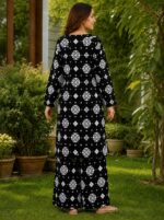 Black 2 piece lawn suit with patches for women by AR Pehnawa