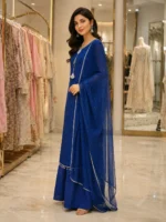 Sheesha Silk 3 Piece Suit Stone Work Ready to Wear Ladies Suit