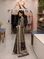 printed 3 piece stitched suit for women ready to wear Pakistani dress