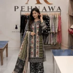 printed 3 piece stitched suit for women ready to wear Pakistani dress