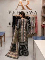printed 3 piece stitched suit for women ready to wear Pakistani dress