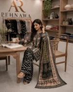 printed 3 piece stitched suit for women ready to wear Pakistani dress