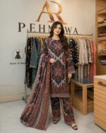 printed cotton 3 piece stitched suit for women ready to wear Pakistani dress