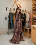 printed cotton 3 piece stitched suit for women ready to wear Pakistani dress