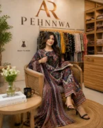 printed cotton 3 piece stitched suit for women ready to wear Pakistani dress